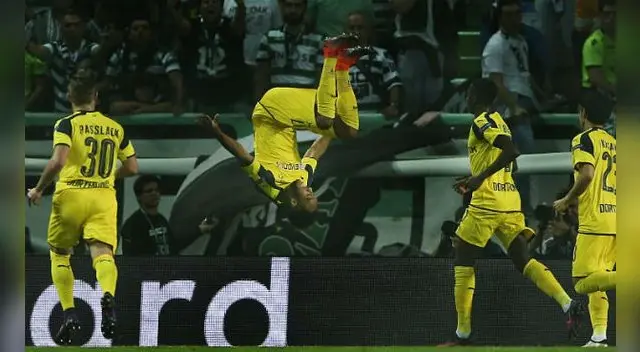 Borussia Dortmund vs. Sporting Lisboa: así fue el golazo de Pierre Emerick Aubameyang | VIDEO Borussia Dortmund vs. Sporting Lisboa: así fue el golazo de Pierre Emerick Aubameyang | VIDEO