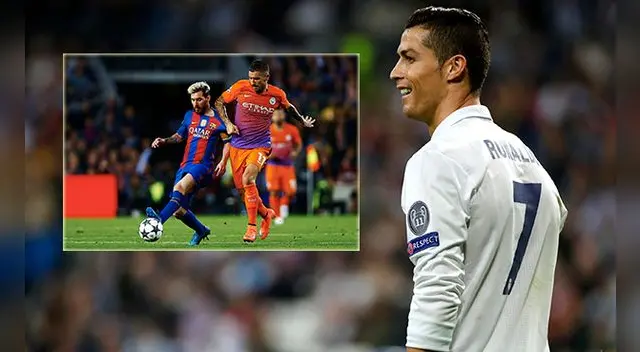 Cristiano Ronaldo estaba en 'otra' cuando Lionel Messi goleaba con Barcelona.