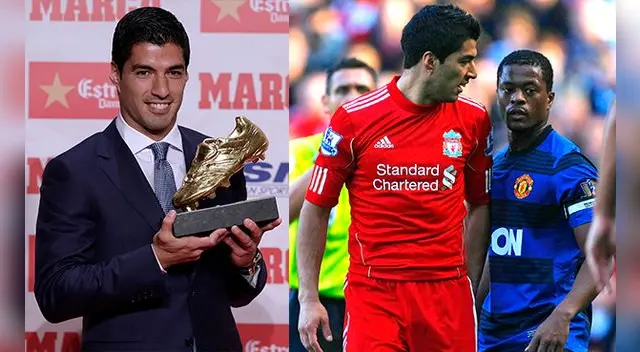 Luis Suárez fue condecorado y recibió la felicitación de Patrice Evra. Luis Suárez fue condecorado y recibió la felicitación de Patrice Evra.