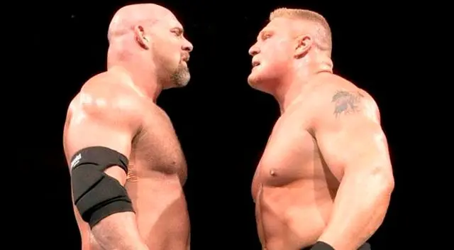 Goldberg vs Brock Lesnar, en el WWE Wrestlemania XX