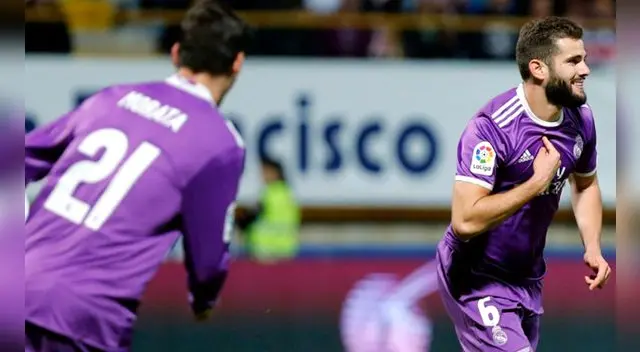 Nacho Fernandez metió el gol del partido entre Real Madrid y Cultural y Deportivo Leonesa, por Copa del Rey.