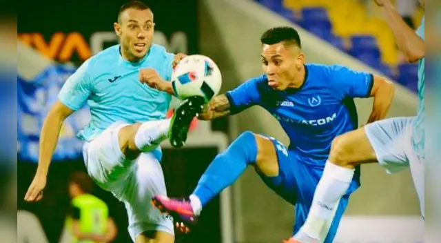 Jean Deza durante un partido del Levski Sofia en la Liga de Bulgaria. Jean Deza durante un partido del Levski Sofia en la Liga de Bulgaria.