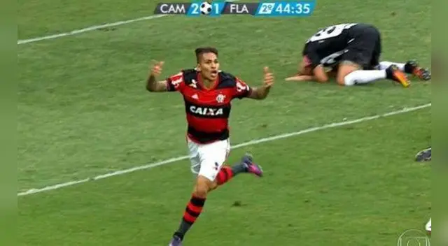 Paolo Guerrero y su gol en el último minuto del Flamengo vs. Atlético Mineiro.