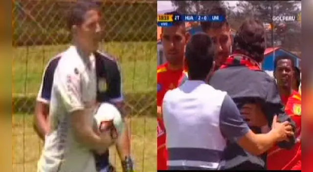 El gol anulado a Ugarriza que provocó la iracunda reacción de Chale.