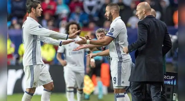 Álvaro Morata lleva siete goles en la temporada, mientras que Benzema ha marcado tres. Álvaro Morata lleva siete goles en la temporada, mientras que Benzema ha marcado tres.
