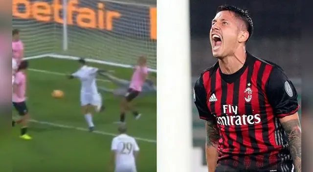 Gianluca Lapadula entró en el segundo tiempo del partido del Milán ante Palermo. Gianluca Lapadula entró en el segundo tiempo del partido del Milán ante Palermo.
