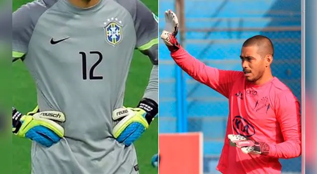 Julio César le regaló su camiseta a Manuel Heredia.