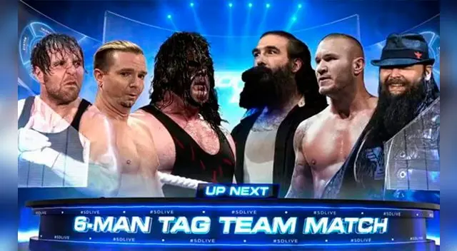 En WWE SmackDown Live, Dean Ambrose, James Ellsworth y Kane vs. The Wyatt Family y Randy Orton En WWE SmackDown Live, Dean Ambrose, James Ellsworth y Kane vs. The Wyatt Family y Randy Orton