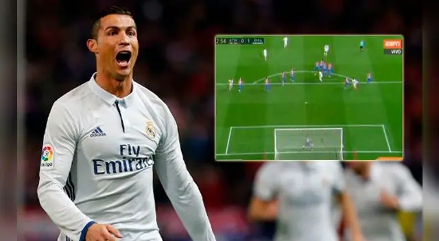 Cristiano Ronaldo lleva 6 goles con el Real Madrid en la Liga Santander 2016-17.