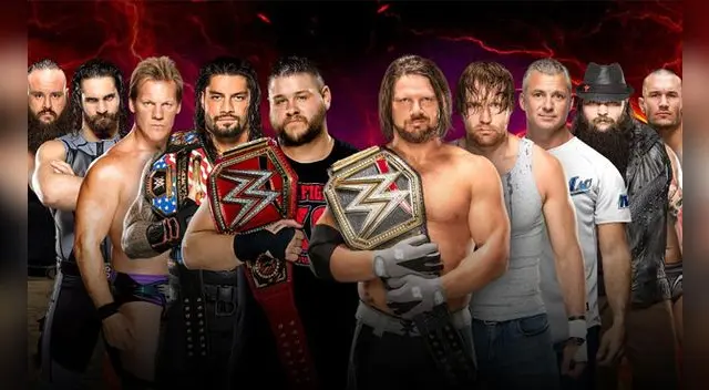 En WWE Survivor Series, Kevin Owens, Chris Jericho, Braun Strowman, Roman Reigns y Seth Rollins vs. AJ Styles, Dean Ambrose, Bray Wyatt, Shane McMahon y Randy Orton