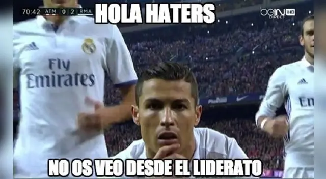Memes sobre Cristiano Ronaldo y sus goles en el Real Madrid vs. Atlético Madrid. Memes sobre Cristiano Ronaldo y sus goles en el Real Madrid vs. Atlético Madrid.