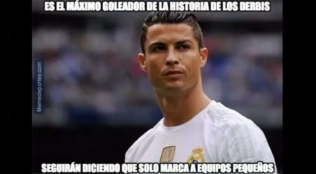 Memes sobre Cristiano Ronaldo y sus goles en el Real Madrid vs. Atlético Madrid. Memes sobre Cristiano Ronaldo y sus goles en el Real Madrid vs. Atlético Madrid.