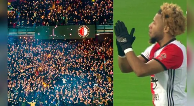 El emotivo homenaje de la hinchada del Feyenoord a futbolista que perdió a su madre