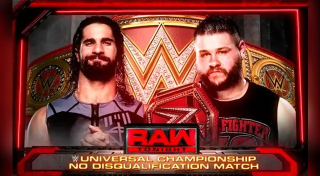 En WWE Monday Night Raw, Seth Rollins vs. Kevin Owens en una lucha sin descalificación