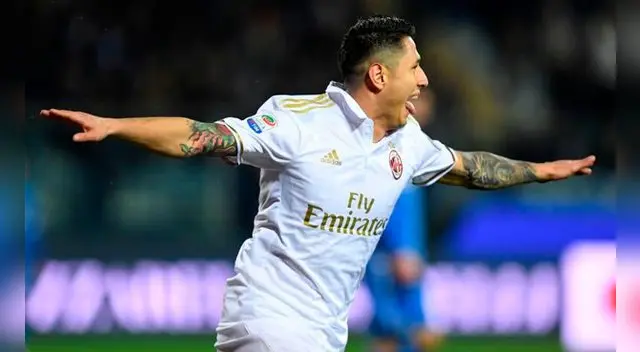 Gianluca Lapadula celebra uno de sus goles al Empoli. Gianluca Lapadula celebra uno de sus goles al Empoli.