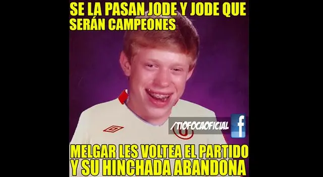 Memes de la caída de Universitario frente al Melgar, por Playoff 2016. Memes de la caída de Universitario frente al Melgar, por Playoff 2016.