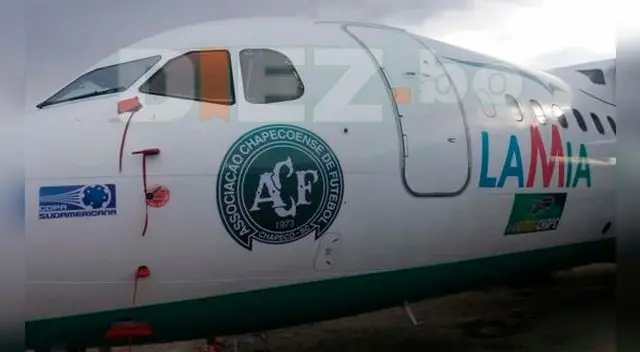 El avión de LAMIA que transportó a la delegación del Chapecoense a Medellín. El avión de LAMIA que transportó a la delegación del Chapecoense a Medellín.