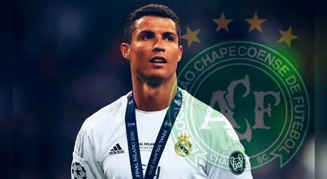 Cristiano Ronaldo y la falsa imagen utilizada en redes sociales para promocionar su 'ayuda' económica.