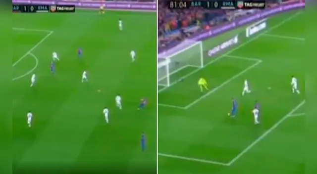 En el Barcelona vs. Real Madrid, Lionel Messi se falló un gol cantando tras gran pase de Andrés Iniesta.
