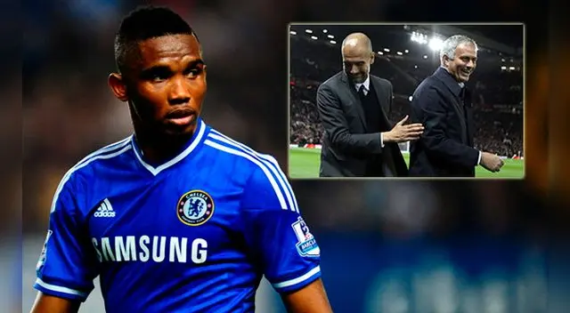 Samuel Eto'o evaluó el trabajo de Pep Guardiola y José Mourinho en la Premier League. Samuel Eto'o evaluó el trabajo de Pep Guardiola y José Mourinho en la Premier League.