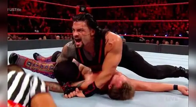 En el Monday Night Raw, Roman Reigns retuvo el campeonato de los Estados Unidos tras vencer a Chris Jericho