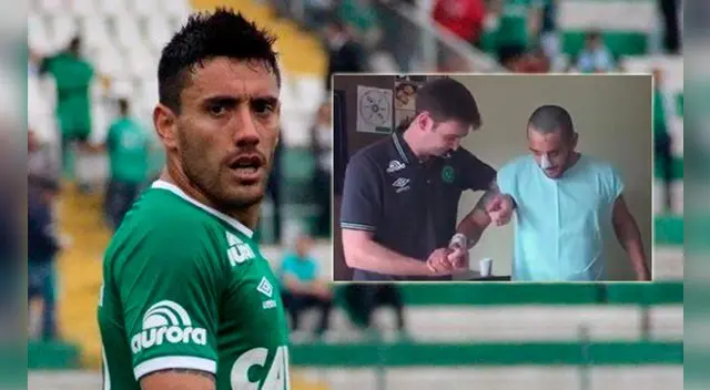 Alan Ruschel empieza a dar sus primeros pasos tras la tragedia del Chapecoense. Alan Ruschel empieza a dar sus primeros pasos tras la tragedia del Chapecoense.