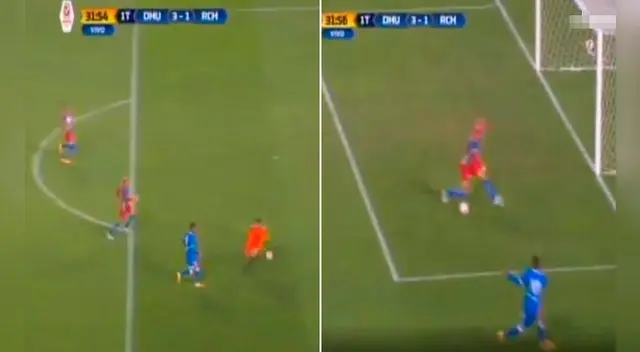 En el Racing vs. Hualgayoc, portero y defensa se mandaron con terrible blooper. En el Racing vs. Hualgayoc, portero y defensa se mandaron con terrible blooper.