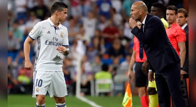 Zinedine Zidane confía que James Rodríguez se quedará en el Real Madrid. Zinedine Zidane confía que James Rodríguez se quedará en el Real Madrid.