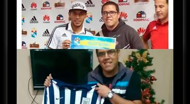 El hincha que cambió de colores para ganarse camiseta de Carlos Lobatón.