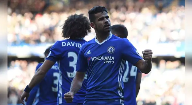 Chelsea vs. West Bromwich: Diego Costa celebra su tanto Chelsea vs. West Bromwich: Diego Costa celebra su tanto