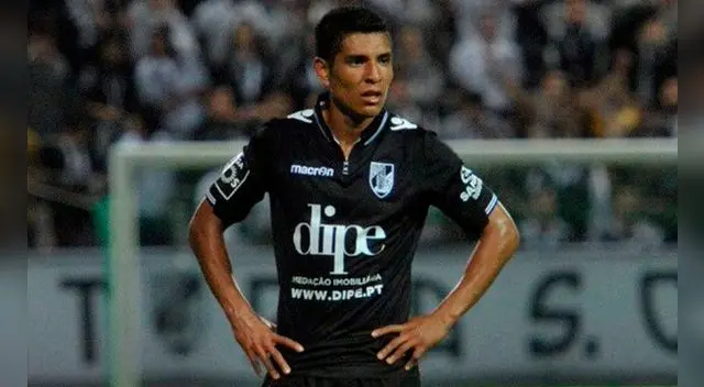 Paolo Hurtado durante un partido con Vitoria Guimaraes. Paolo Hurtado durante un partido con Vitoria Guimaraes.