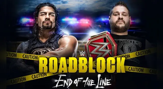 WWE Roadblock 2016, Kevin Owens vs. Roman Reigns por el campeonato universal.