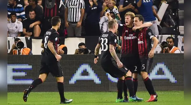 Juventus vs. AC Milan: 'rossoneros' se llevaron la supercopa de Italia