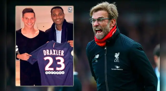 Jurgen Klopp criticó sin piedad a Julian Draxler tras su fichaje por el PSG.