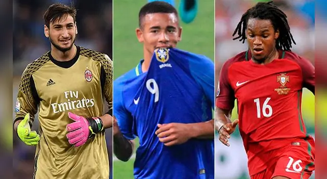 Donnarumma, Gabriel Jesus y Renato Sanches en el once ideal de futbolistas menores de 21 años. Donnarumma, Gabriel Jesus y Renato Sanches en el once ideal de futbolistas menores de 21 años.