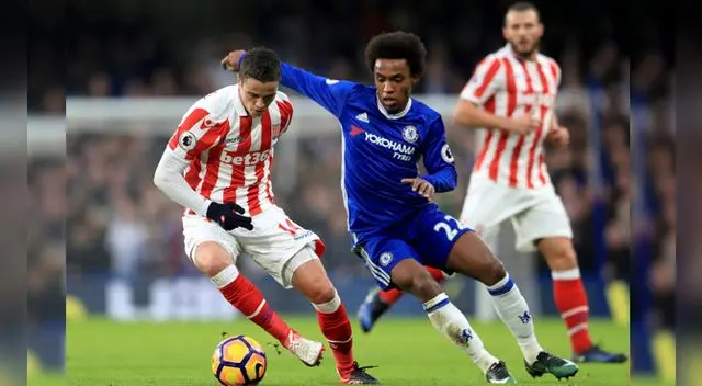 Chelsea vs. Stoke City: Willian anotó dos goles para los 'blues' 