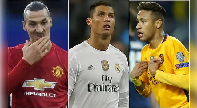 Zlatan Ibrahimovic, Cristiano Ronaldo y Neymar, protagonistas de las frases del 2016.