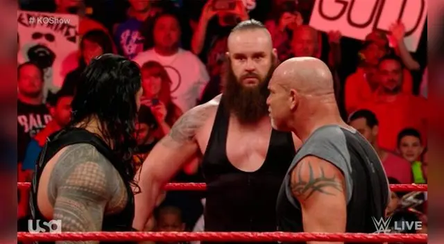 Monday Night Raw tuvo el regreso de Goldberg que se juntó con Roman Reigns para vencer a Braun Strowman.