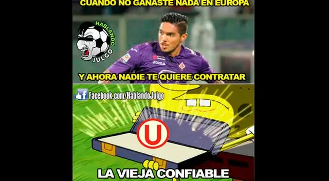Memes de Juan Manuel Vargas en Facebook y Twitter por su regreso a Universitario.