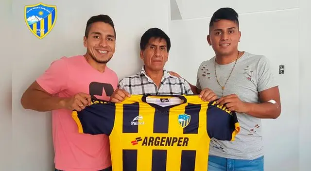 Diego Chávez y Josimar Vargas durante su presentación en Sport Rosario. Diego Chávez y Josimar Vargas durante su presentación en Sport Rosario.