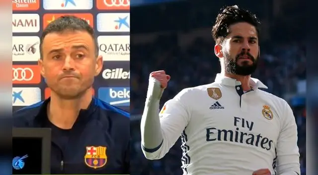 Luis Enrique resignado tras el cuarto gol del Real Madrid sobre el Granada. 