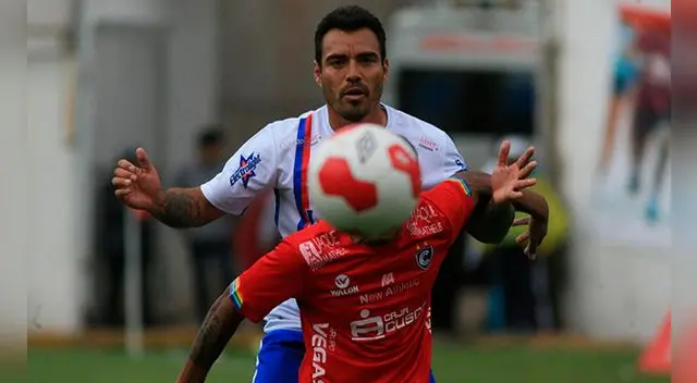 Leandro Fleitas durante su etapa en Carlos A. Mannucci.