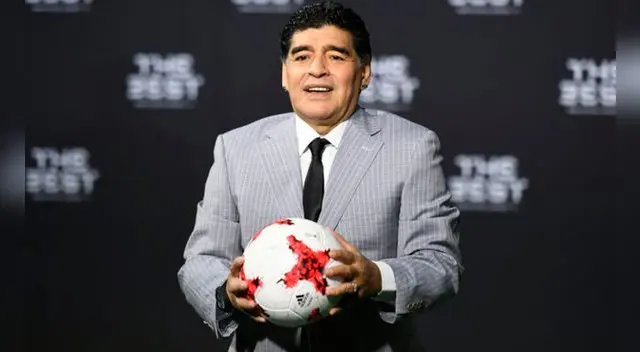 Diego Armando Maradona durante la gala The Best de la FIFA.