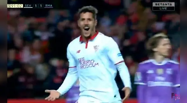 Stevan Jovetic celebra su golazo al Real Madrid.