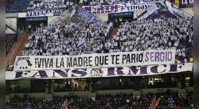 ÍDOLO. Los fans del Real mostraron todo su apoyo al capitán Sergio Ramos.