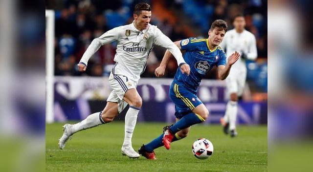 cristiano jugó todo el partido, pero no pudo marcar la diferencia ante el celta. 