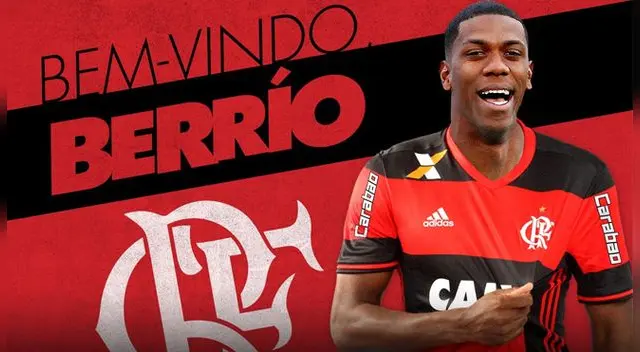 Orlando Berrío presentado como nuevo jugador de Flamengo en redes sociales. Orlando Berrío presentado como nuevo jugador de Flamengo en redes sociales.