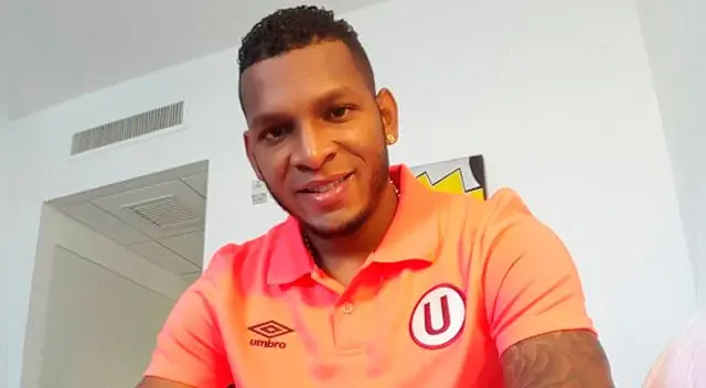 Alberto Quintero como nuevo jugador de Universitario. Alberto Quintero como nuevo jugador de Universitario.