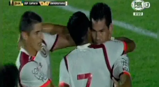 Hernán Rengifo convirtió el 2-0 con un cabezazo tras centro de Alexi Gómez