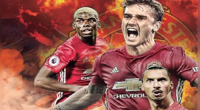 Manchester United armará un espectacular tridente ofensivo con Griezmann, Pogba e Ibrahimovic. Manchester United armará un espectacular tridente ofensivo con Griezmann, Pogba e Ibrahimovic.